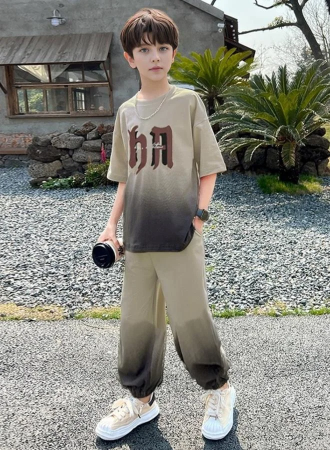 Take Two Boys Graphic Print T-Shirt and Joggers Set